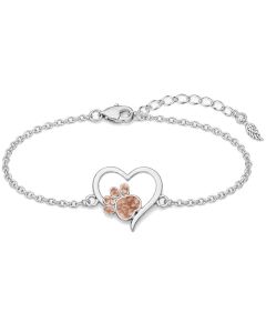 LifeStone™ Amour Paw Pet Cremation Ashes Bracelet