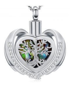 Aristry Entwined Tree of Life - Stainless Steel Ashes Jewellery Memorial Keepsake Pendant