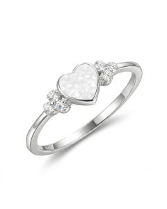 LifeStone™ Ladies Beloved Heart Cremation Ashes Ring