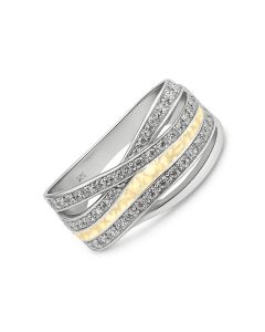 LifeStone™ Benevolence Ladies Cremation Ashes Ring-Sterling Silver-Daffodil