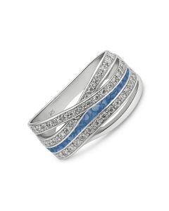 LifeStone™ Benevolence Ladies Cremation Ashes Ring-Sterling Silver-Sapphire