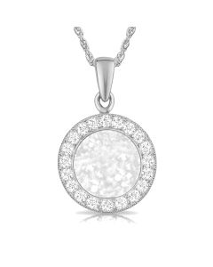 LifeStone® Cherished Round Cremation Ashes Pendant