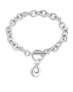 Chunky Infinity Bracelet - Stainless Steel Cremation Ashes Jewellery