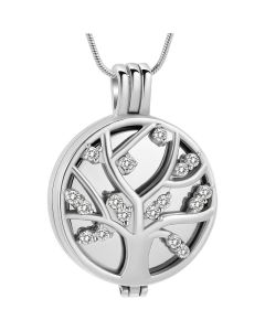 Circle of Life Locket - Stainless Steel Cremation Ashes Jewellery Urn Pendant