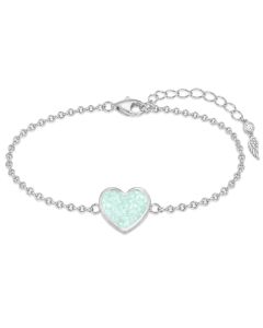 LifeStone™ Classic Heart Cremation Ashes Bracelet
