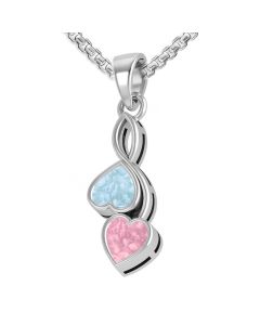 LifeStone™ Echo Hearts Cremation Ashes Pendant
