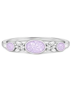 LifeStone™ Ladies Ever Bloom Oval Cremation Ashes Ring