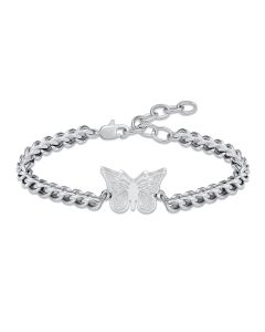 Filigree Butterfly Bracelet - Stainless Steel Cremation Ashes Jewellery