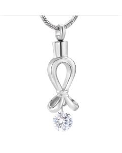 Forever Ribbon - Stainless Steel Cremation Ashes Memorial Jewellery Pendant