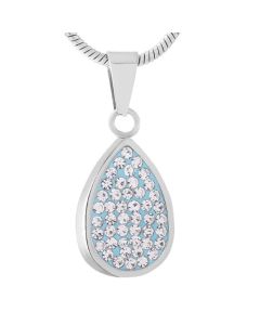 Frozen Teardrop - Stainless Steel Cremation Ashes Jewellery Pendant
