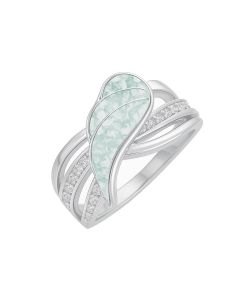 LifeStone™ Ladies Guardian Angel Cremation Ashes Ring