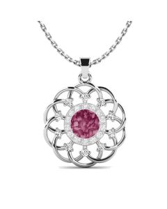 LifeStone™ Radiant Halo Cremation Ashes Pendant