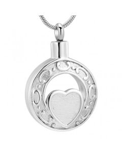 Circle of Love - Stainless Steel Cremation Ashes Jewellery Pendant