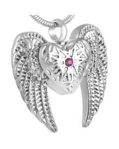 Heavenly Wings - Stainless Steel Ashes Jewellery Pendant