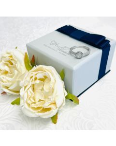 LifeStone™ Ladies Amour Round Cremation Ashes Ring-Pearl-Sterling Silver