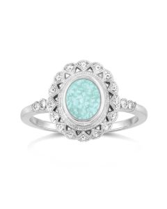LifeStone™ Ladies Kensington Cremation Ashes Ring