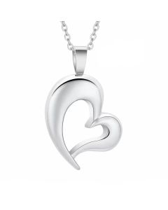 Kindred Heart - Stainless Steel Cremation Ashes Jewellery Urn Pendant