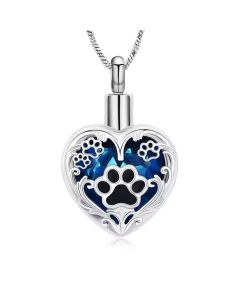 Kindred Paw -  Stainless Steel Ashes Jewellery Memorial Pendant