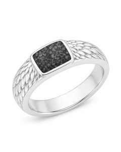 LifeStone™ Unisex legacy Wing Cremation Ashes Ring