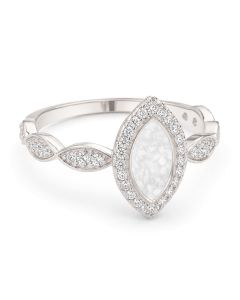 LifeStone Ladies Marquise Cremation Ashes Ring