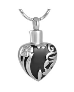 Memorial Heart - Stainless Steel Ashes Jewellery Memorial Urn Pendant