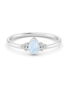 LifeStone™ Ladies Precious tear Cremation Ashes Ring