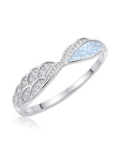 LifeStone™ Ladies Precious Wing Cremation Ashes Ring
