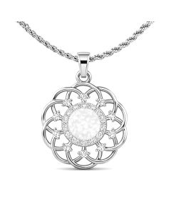 LifeStone™ Radiant Halo Cremation Ashes Pendant