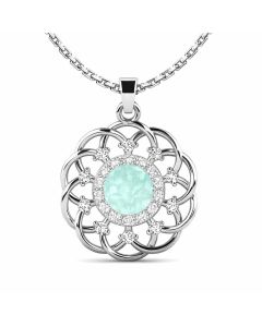 LifeStone™ Radiant Halo Cremation Ashes Pendant