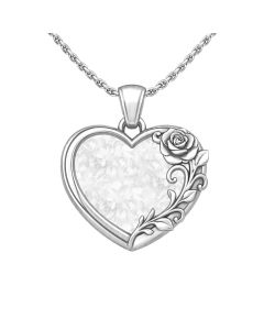LifeStone™ Rose Heart Cremation Ashes Pendant