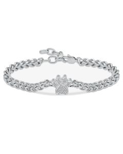 Sparkle Paw - Stainless Steel Cremation Ashes Jewellery Bracelet