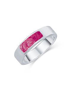 LifeStone™ Unisex Divine Cremation Ashes Ring-Mulberry-Sterling Silver