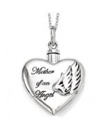 Mother of an Angel - Stainless Steel Cremation Ashes Jewellery Pendant