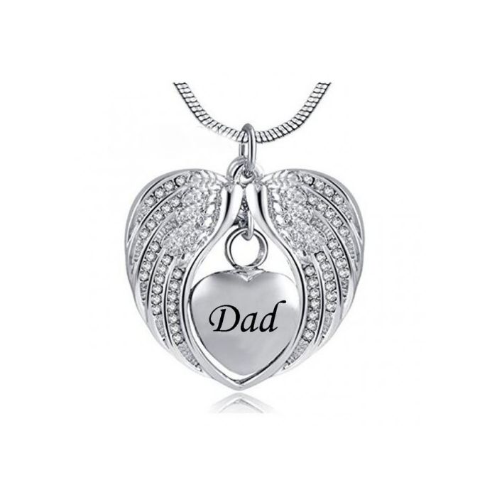 Heart Urn Necklace Ashes Cremation Jewelry for Grandpa Grandma Dad Mom  Sister | eBay