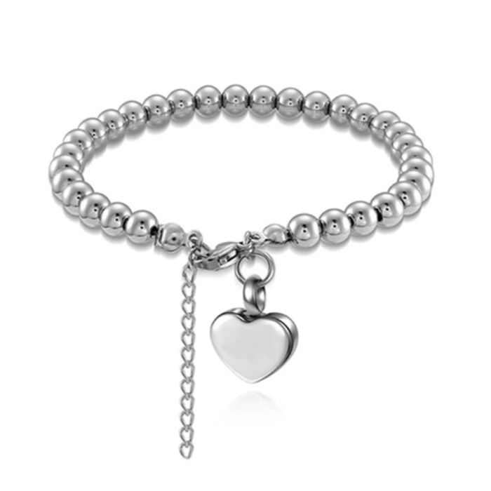 Sterling Silver Ashes Glass Charm Bracelet | Footprints & Whispers