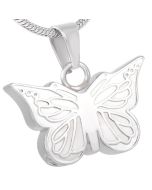 Filigree Butterfly - Stainless Steel Cremation Ashes Memorial Jewellery Pendant