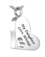 My Daughter - Stainless Steel Cremation Ashes Jewellery Pendant