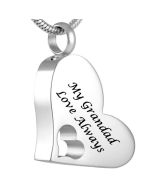 My Grandad - Stainless Steel Cremation Ashes Jewellery Pendant