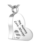 My Nanny - Stainless Steel Cremation Ashes Jewellery Pendant
