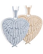 Wings of Love Cremation Ashes Memorial Pendant
