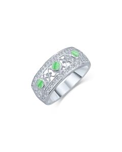 LifeStone™ Adore Ladies Cremation Ashes Ring-Apple-Sterling Silver