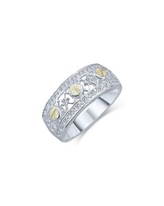 LifeStone™ Adore Ladies Cremation Ashes Ring-Natural-Sterling Silver