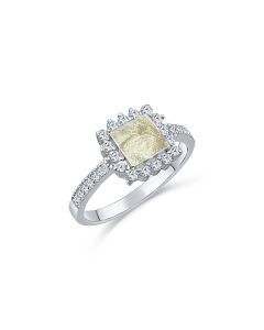 LifeStone™ Ladies Balmoral Cremation Ashes Ring-Natural-Sterling Silver