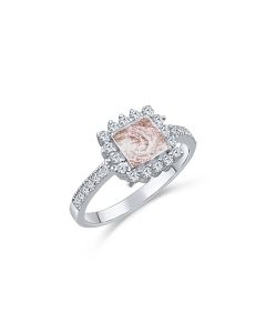 LifeStone™ Ladies Balmoral Cremation Ashes Ring-Sienna-Sterling Silver