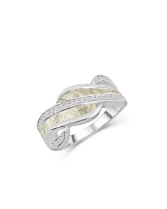 LifeStone™ Ladies Always Cremation Ashes Ring-Sterling Silver-Natural