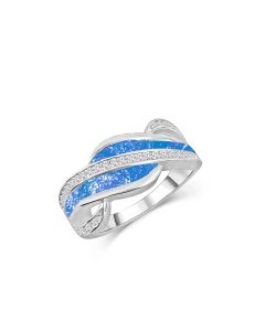 LifeStone™ Ladies Always Cremation Ashes Ring-Sterling Silver-Sapphire