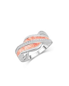 LifeStone™ Ladies Always Cremation Ashes Ring-Sterling Silver-Sienna