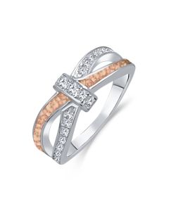 LifeStone™ Ladies Bow Ribbon Cremation Ashes Memorial Ring-Sienna-Sterling Silver
