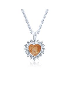 LifeStone™ Cherished Heart Cremation Ashes Pendant-Copper