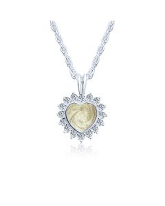 LifeStone™ Cherished Heart Cremation Ashes Pendant-Natural